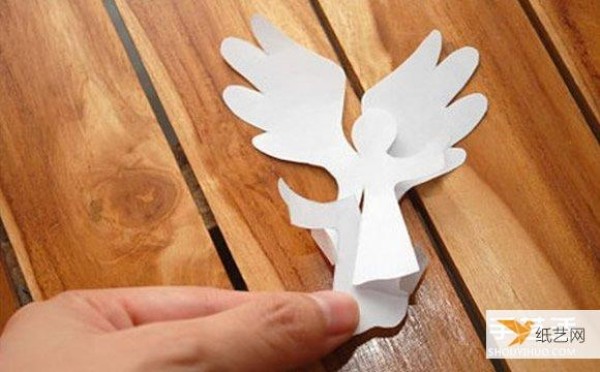 Tutorial on how to make creative three-dimensional angel greeting cards using A4 paper