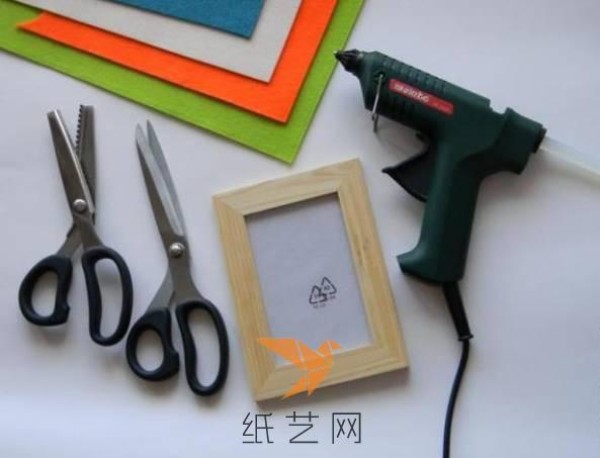 Simple and beautiful non-woven decorative photo frame making tutorial