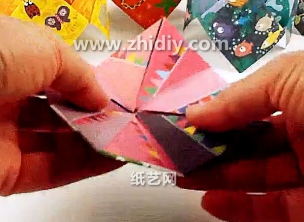 Tutorial on origami east, west, north and south | How to make fortune-telling origami by hand