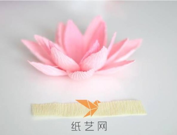 Small and fresh paper art lotus making tutorial