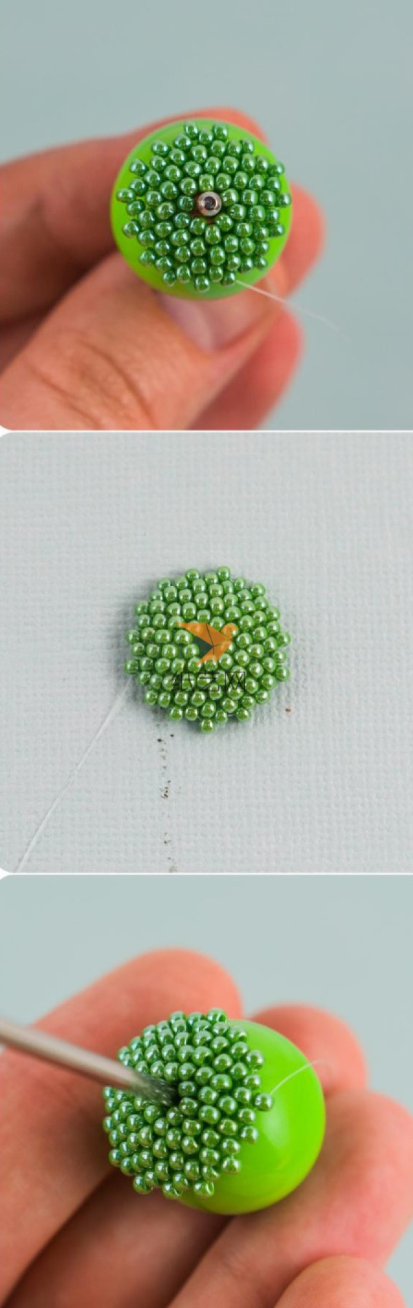 Beaded Ball Ornament Handmade Beading Tutorial