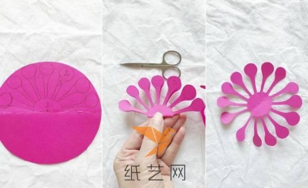 Super beautiful paper flower wall decoration New Year decoration making tutorial