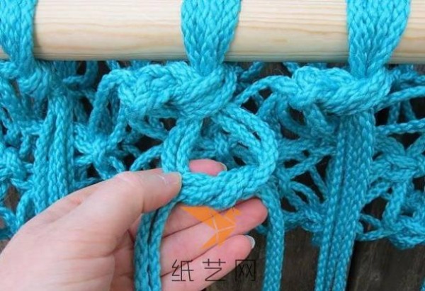 Very high-end handmade hanging chair weaving tutorial