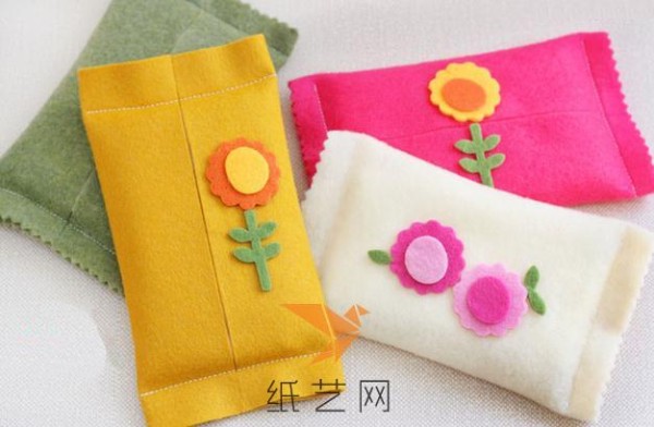 Small and fresh non-woven tissue bag making tutorial