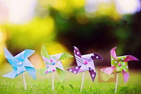 Can you make paper pinwheels? Windmills can also be used for decoration! !