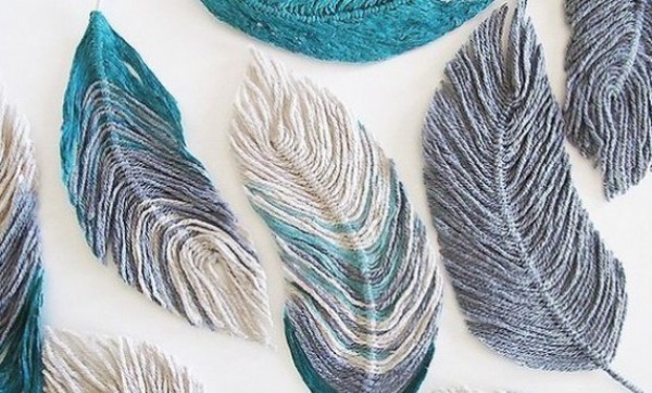 Creative three-dimensional feather handmade decoration DIY tutorial