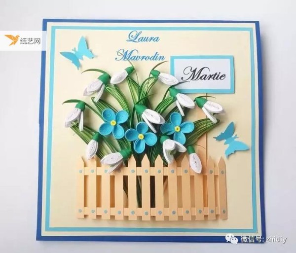 The greeting cards made of quilled paper are particularly touching! Full of sincerity!