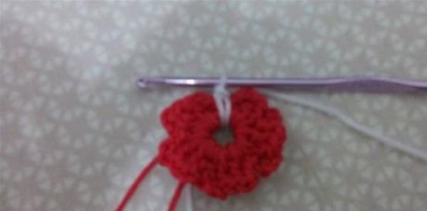 Crochet elegant unit flower plum blossom handmade simple knitting illustration