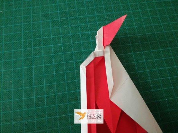 Detailed illustrated tutorial on how to fold the Christmas crane