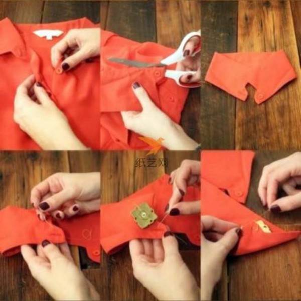 Tutorial on how to make elegant neckwear by transforming unworn shirts into treasures