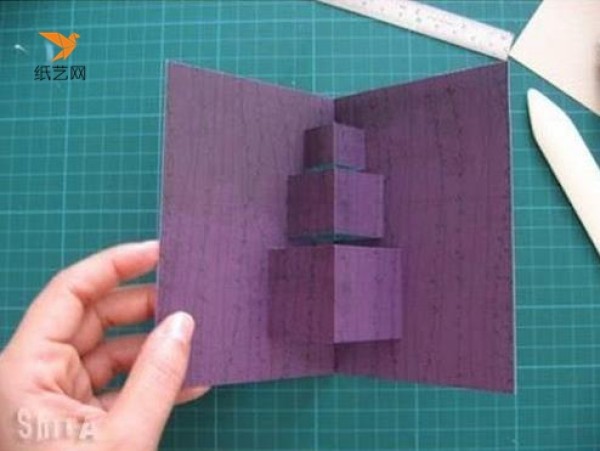 Handmade tutorial for three-dimensional greeting cards for small gifts