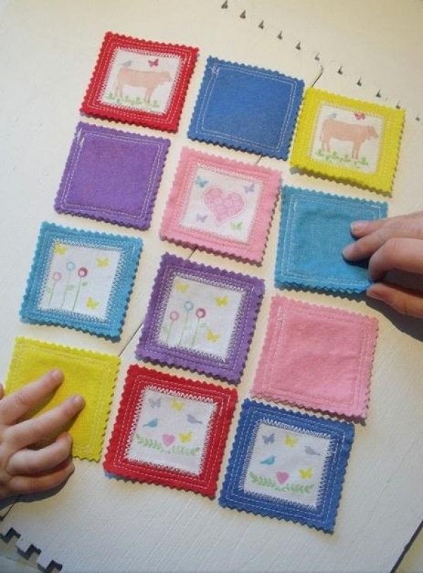 Tutorial on making baby memory training cards from non-woven fabrics