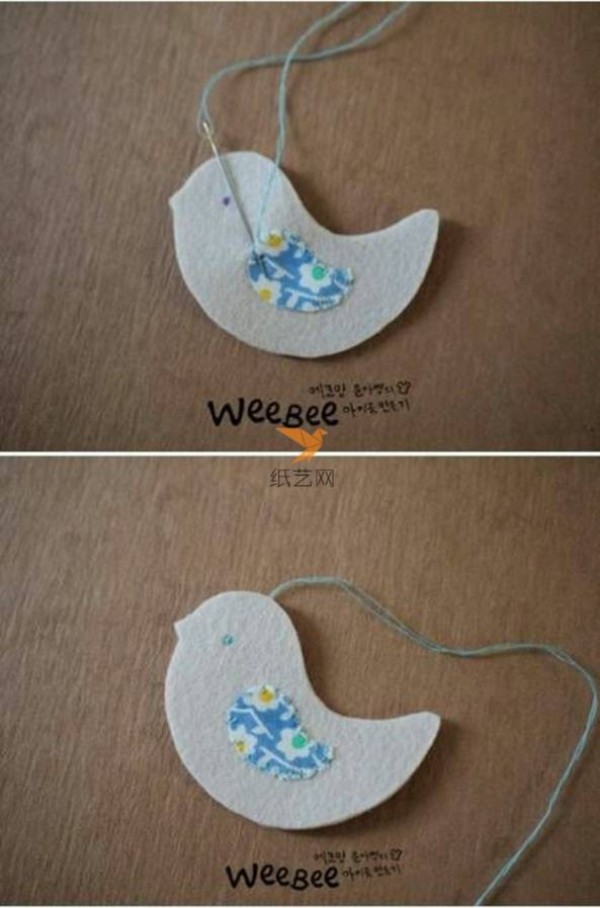 Non-woven birds home making tutorialNon-woven tutorial