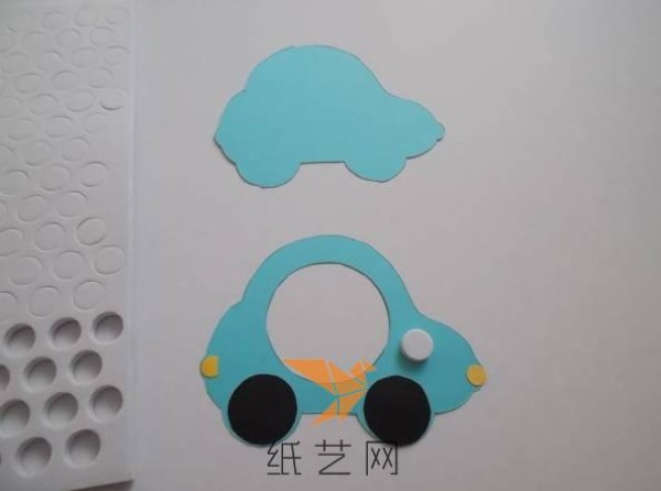 Tutorial on how to make a cute car photo frame for childrens handmade Mothers Day gift