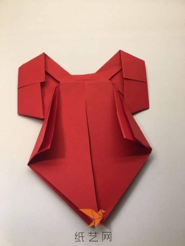 How to make an origami bow from a piece of paper