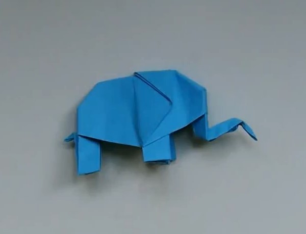 Simple origami elephant handmade video tutorial