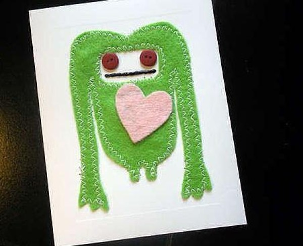 Cute Fabric Valentine’s Day Card Making Tutorial