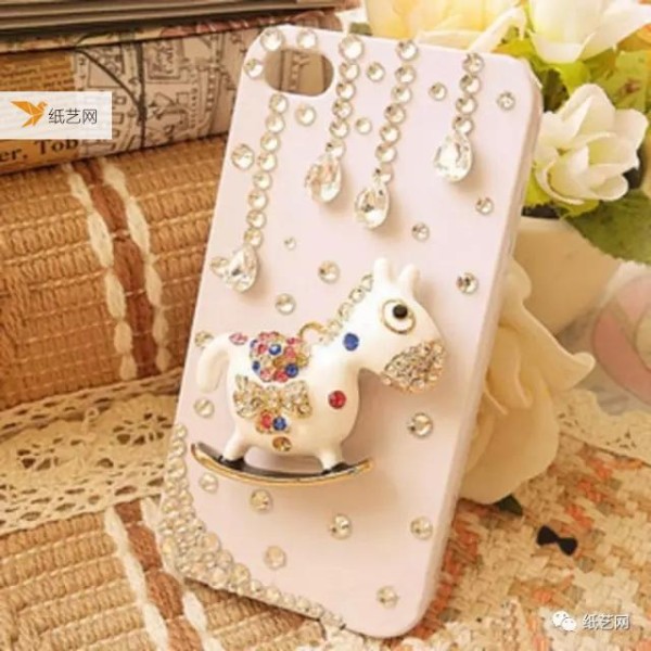 DIY mobile phone cases, non-woven, epoxy, cream glue, patch phone cases!