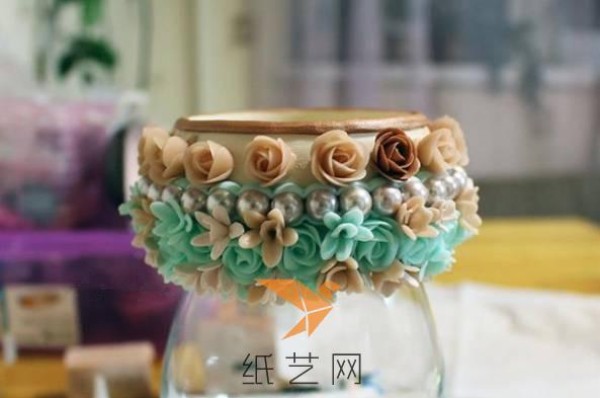 Beautiful clay flower bracelet making tutorial