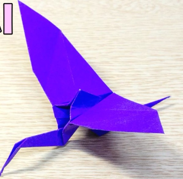 The latest deformed origami paper crane folding tutorial