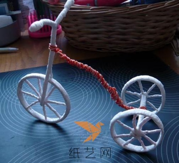 Romantic bicycle rose basket making tutorial