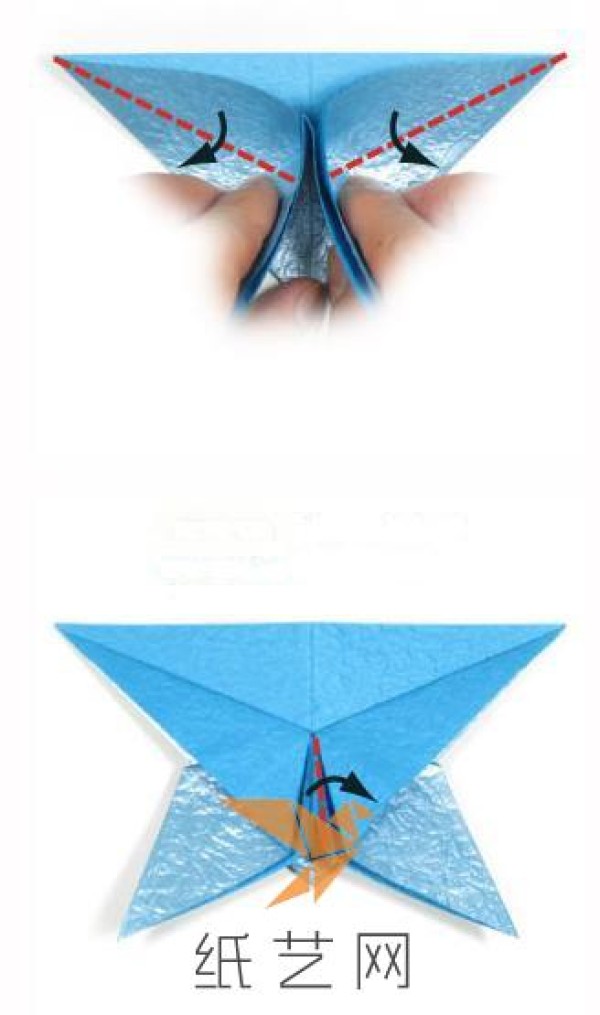 Simple origami butterfly making tutorial for childrens handicrafts