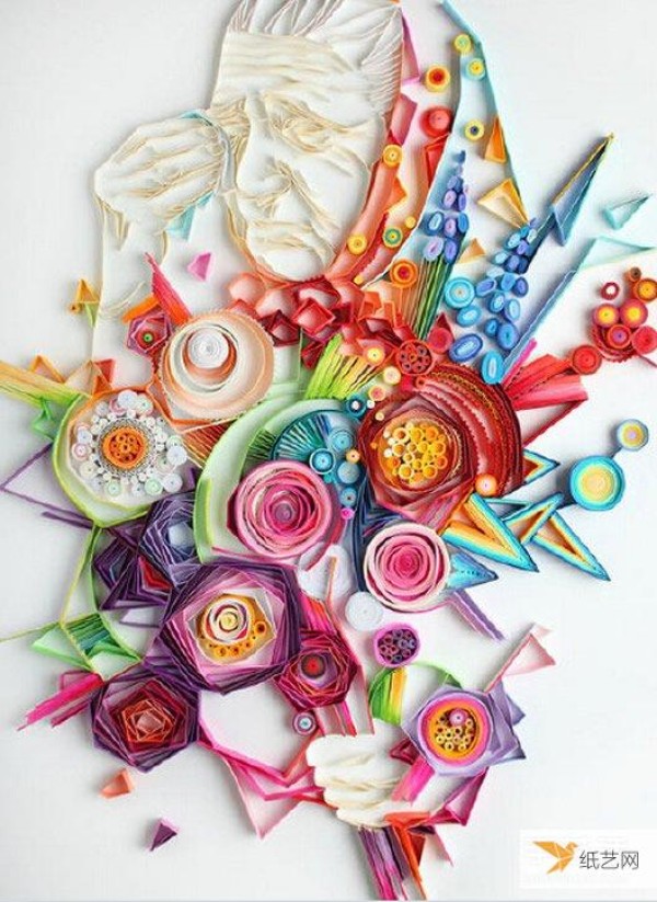 Possess an exquisite painting belonging to the art of paper quilling