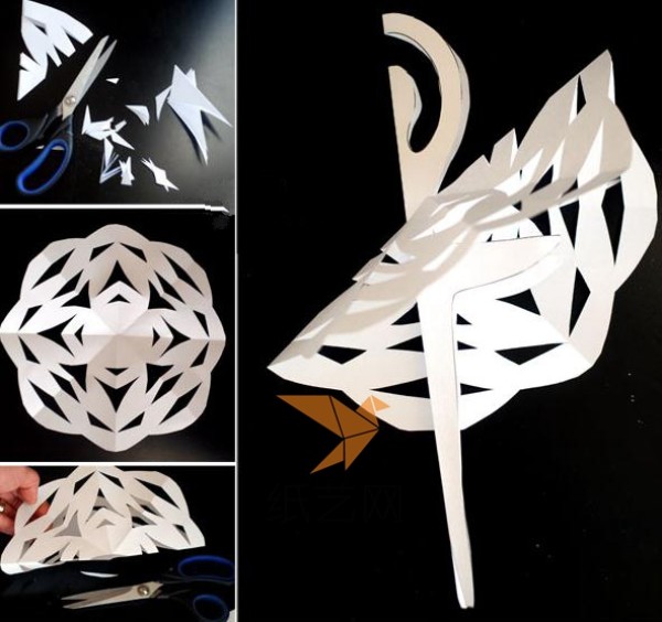 Creative paper-cut dancing little girl New Year decoration making tutorial