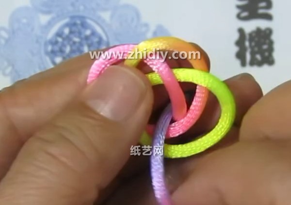 Chinese Knot Single Thread Button Stretch Knot Knitting Method