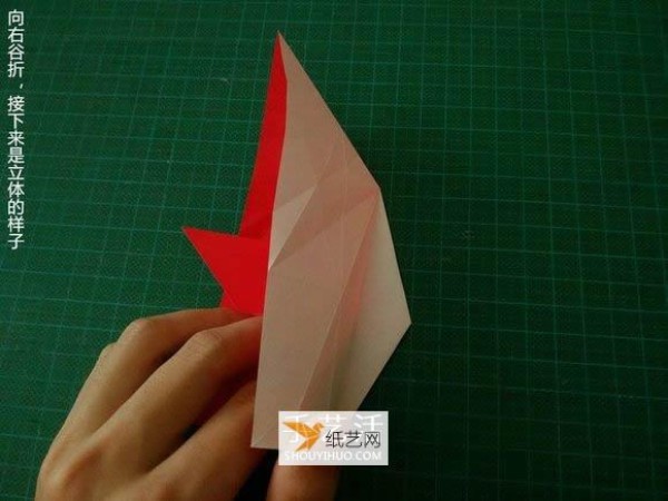 Detailed illustrated tutorial on how to fold the Christmas crane