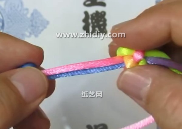 Chinese Knot Single Thread Button Stretch Knot Knitting Method