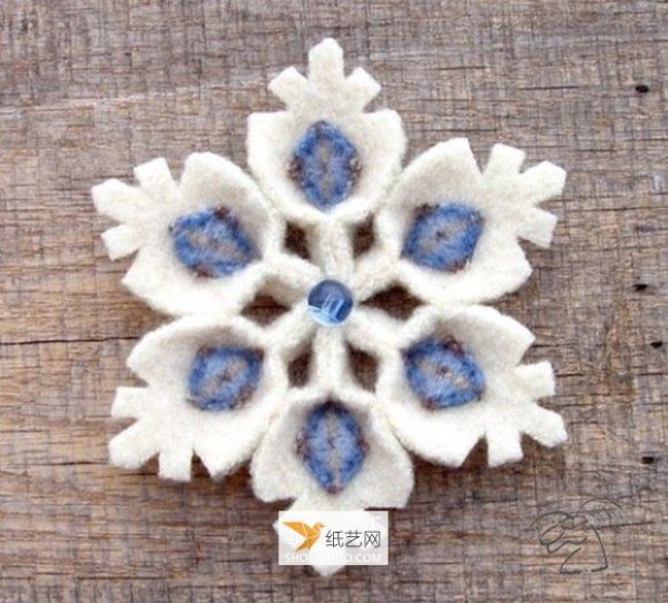 A complete picture collection of 18 kinds of handmade non-woven snowflakes