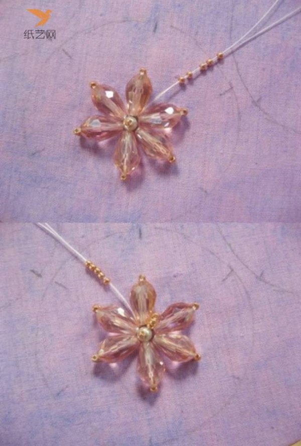 Embroidery Beading Tutorial Flower Beaded Necklace Making Tutorial