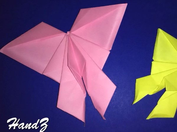 The latest origami video tutorial for simple origami butterflies