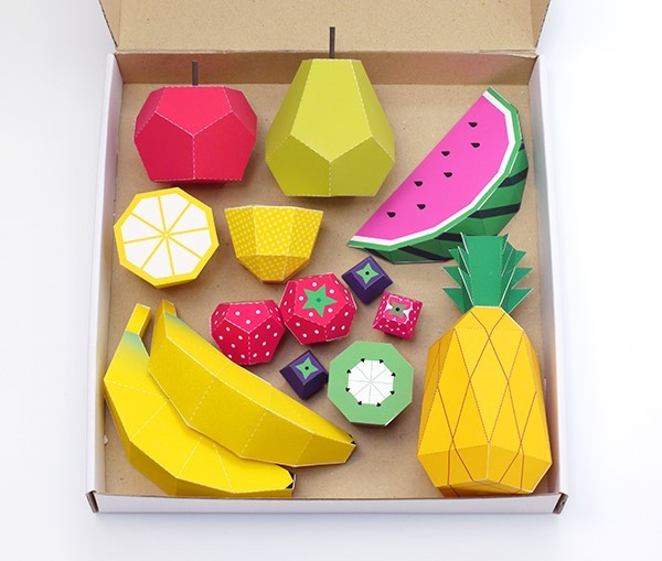 [Paper Model] Various exquisite and interesting paper model drawings of small fruits