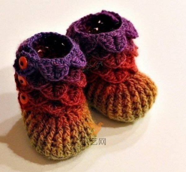 Crochet baby shoes pattern sharing