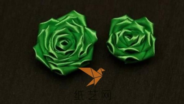 Fabric Art Green Beauty Rose Flower Making Tutorial Fabric Art Tutorial