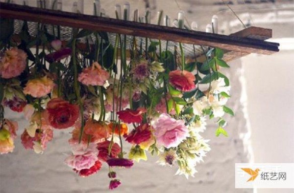 Tutorial on hanging personalized flower hangings that make home decoration flowers grow in reverse direction