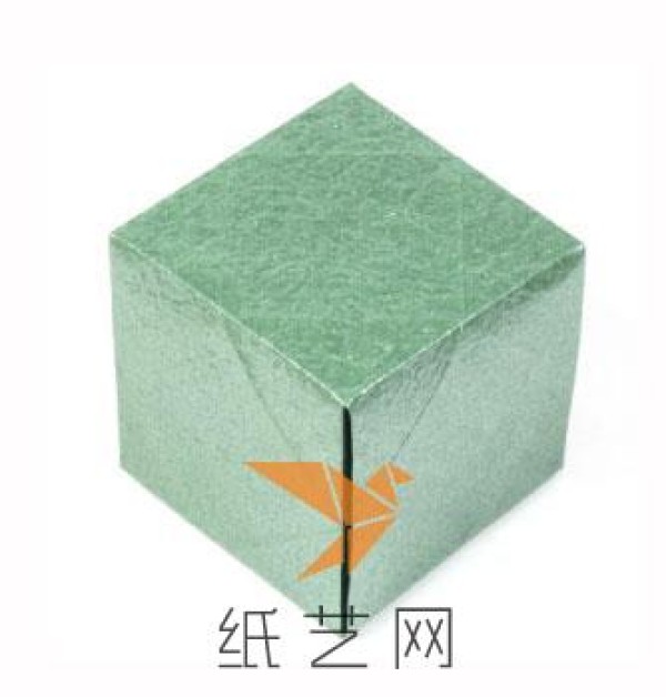 Tutorial on how to make a complete origami cube origami box from one piece of paper