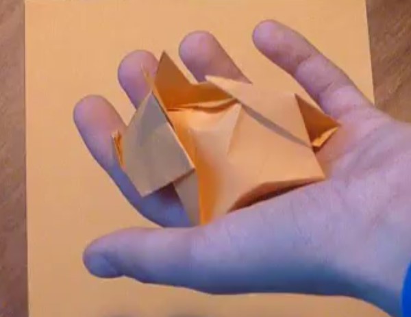 How to make a simple origami puppy video tutorial