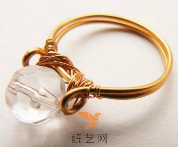 Woven crystal ring Chinese Valentines Day gift