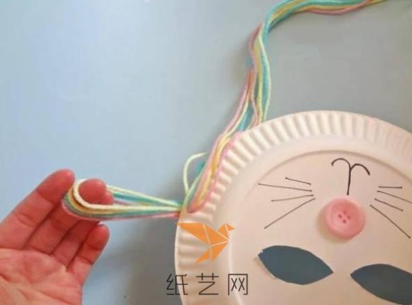 Cute bunny mask tutorial made from paper plates