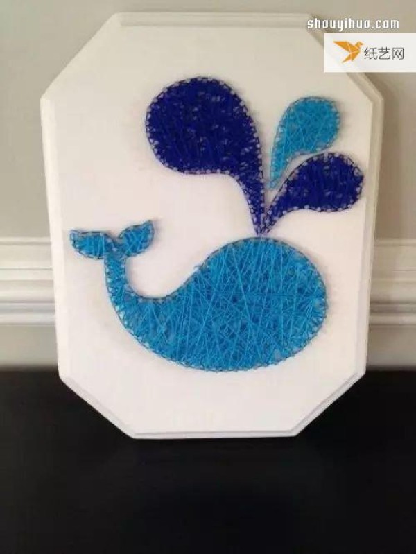 Use nails and thread to create personalized String Art decorative paintings