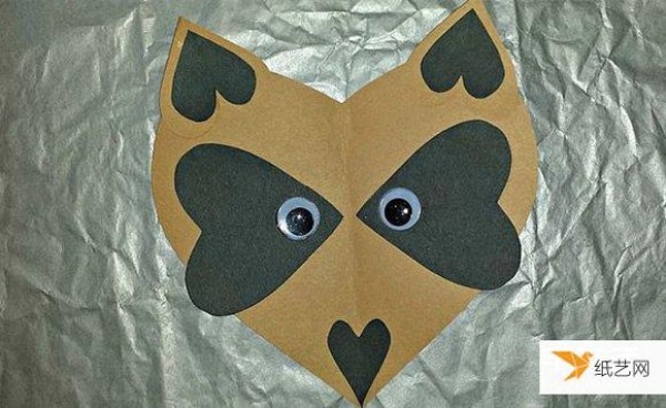 Tutorial on how to make cute paper-cut fox heads for kindergarten children