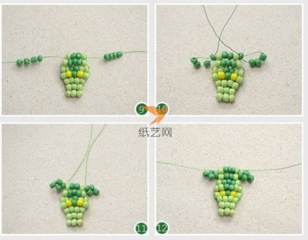 Beaded Green Crocodile Pendant Making Tutorial Beaded Tutorial