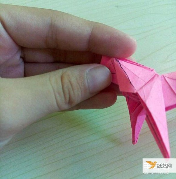 Super detailed 3D horse origami illustrations by Hideo Komatsu