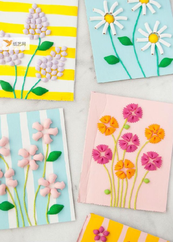 Turn waste into treasure, and pasta can also be used as greeting cards! Mothers Day Gift Tutorial!