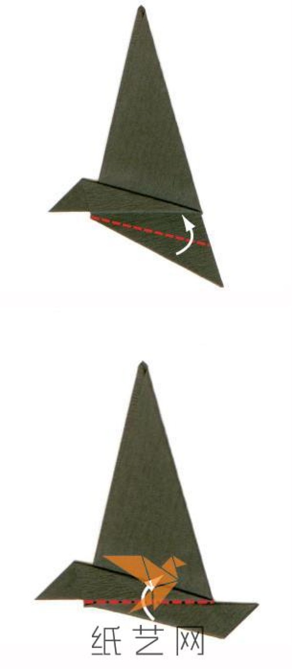 Halloween origami wizard hat simple origami