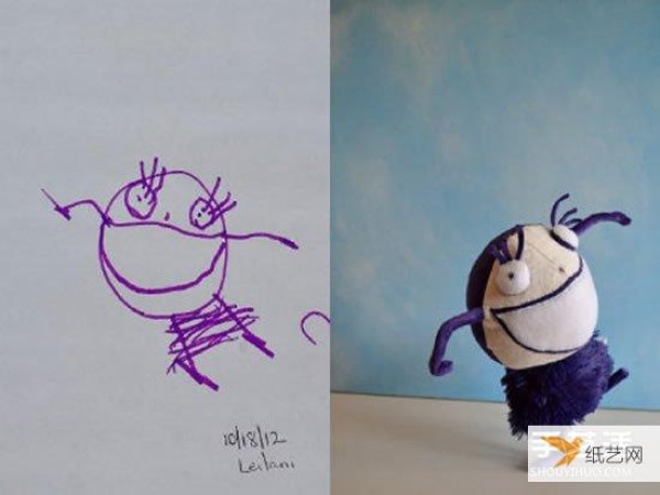 Turn your 4-year-old son’s graffiti into a loving plush toy