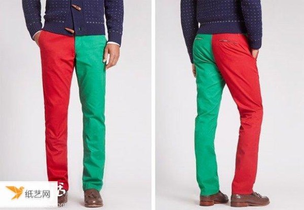 A pair of Christmas pants that look very special and absolutely stylish